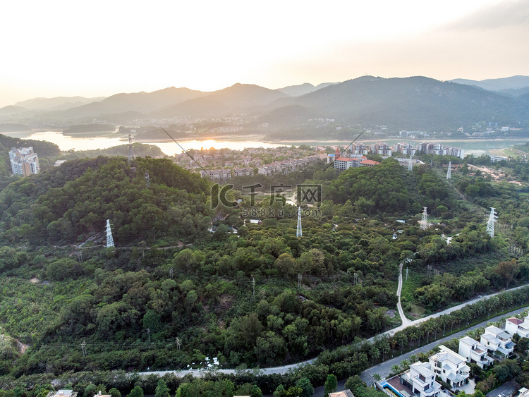 广州郊区的乡村风光自然美景清新