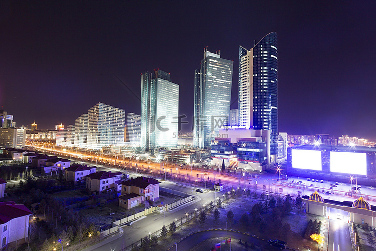 哈萨克斯坦首都阿斯塔纳城市中心