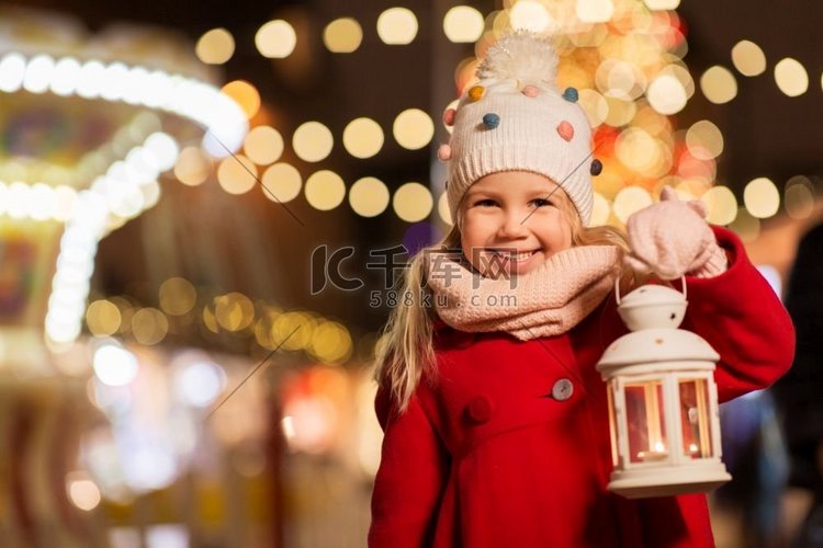  圣诞节，灯笼，市场，假日