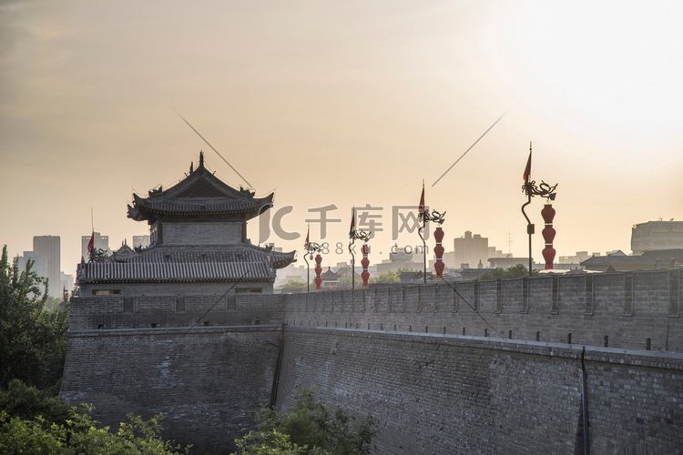 西安城墙。中国建筑最大的纪念碑