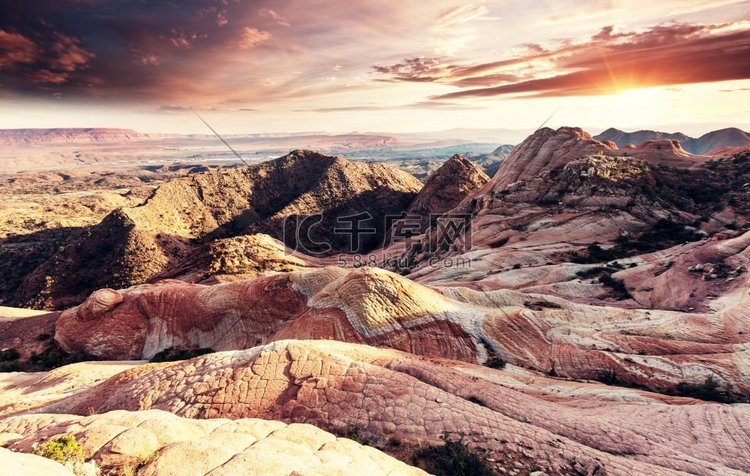 美国犹他州的砂岩地层。Yant