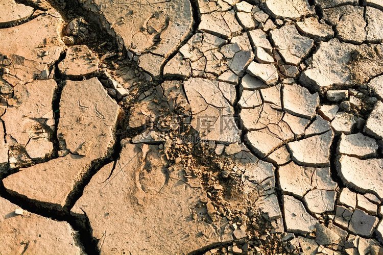 地裂缝背景/土壤质地与季节干泥