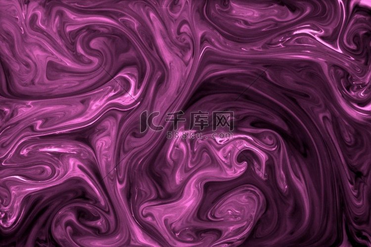 抽象紫色黑色混合油漆背景