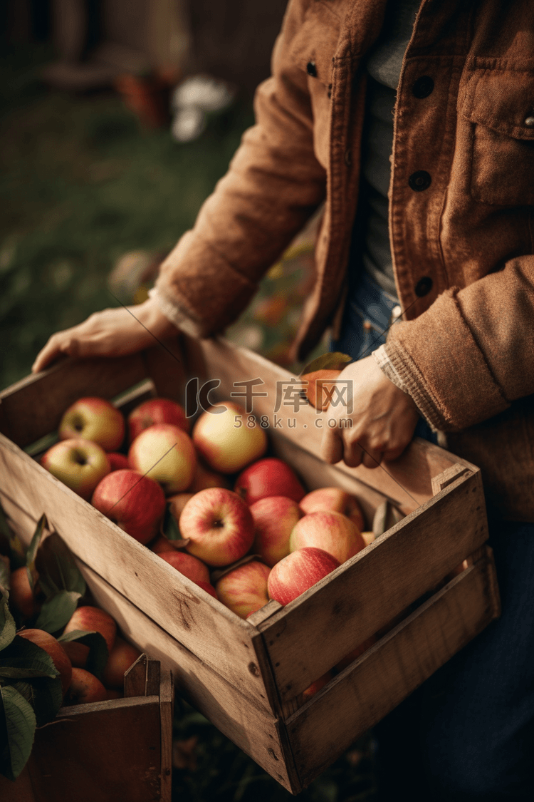 果园里的苹果摄影图
