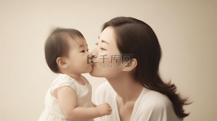 母亲节母子母婴婴儿母亲亲子人像