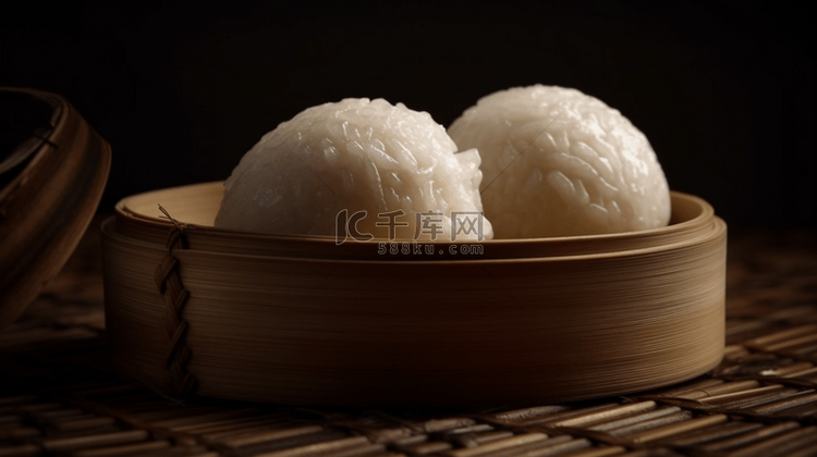 中式传统美食背景