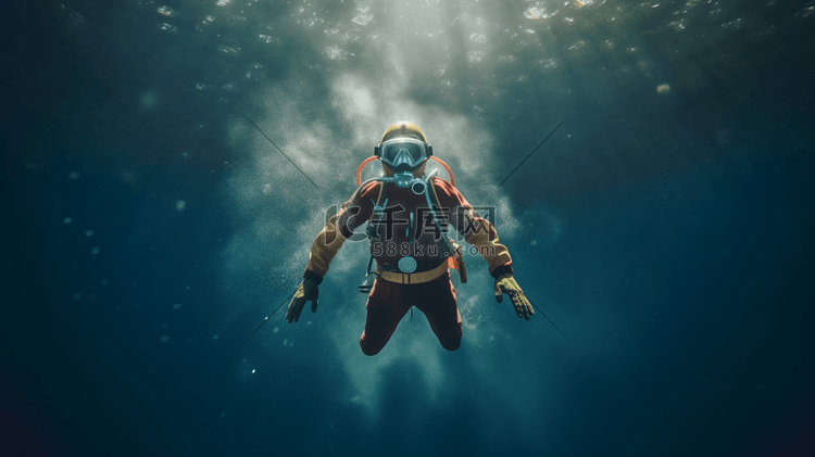 潜水员在潜水