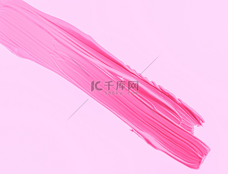 粉色笔触或化妆污迹特写、美容化