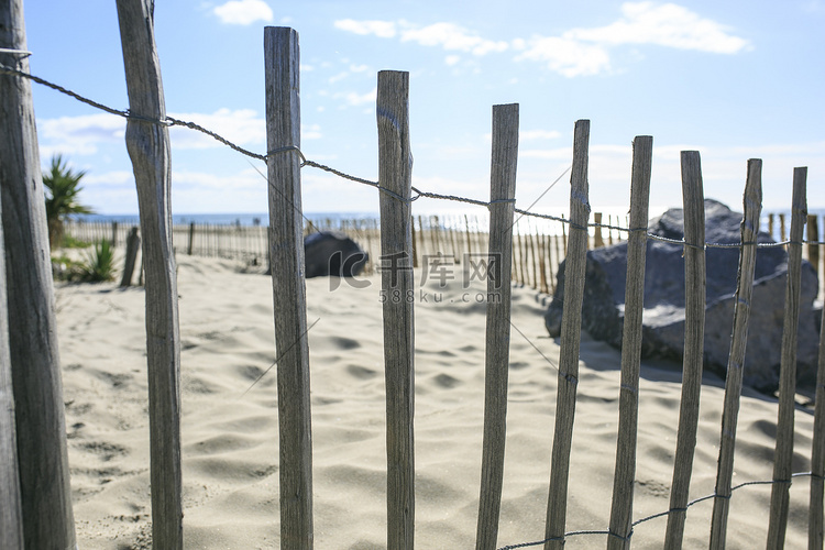 Cap dagde 海滩的 Marseillan 海滩