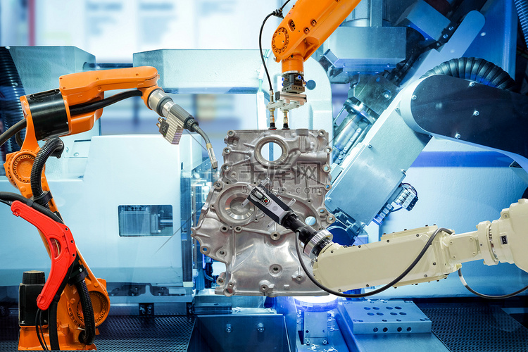 智能厂汽车零部件工业机器人焊接