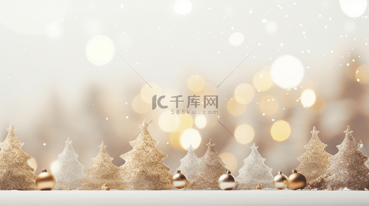 圣诞节冬季圣诞树装饰背景17