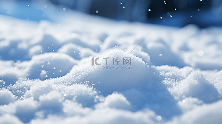 雪地白雪冰雪特写产品广告背景(