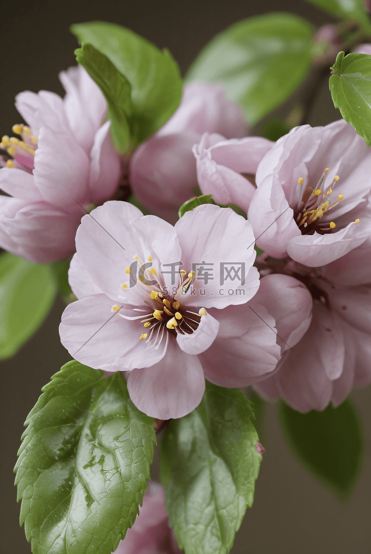 春天盛开的粉色桃花图片21