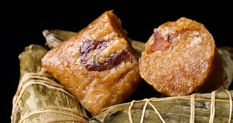 端午节粽子鲜肉粽糯米粽子美食