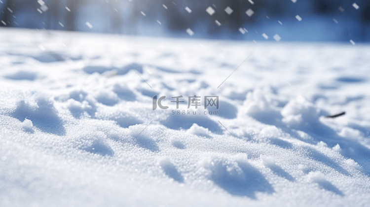 冬季大雪雪景自然风光简约背景图