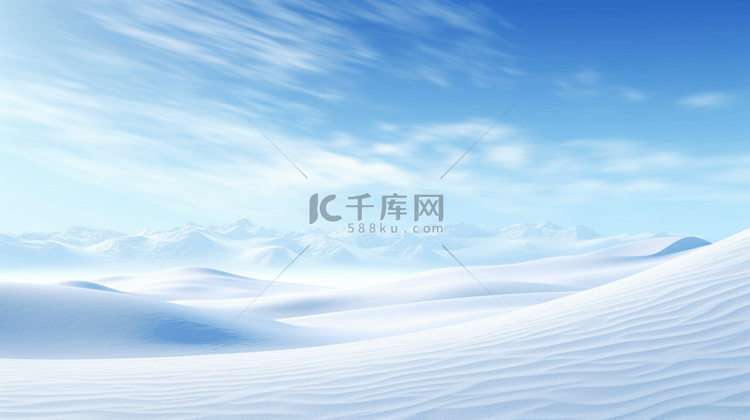 冬季漫天飞雪白色雪景唯美背景图