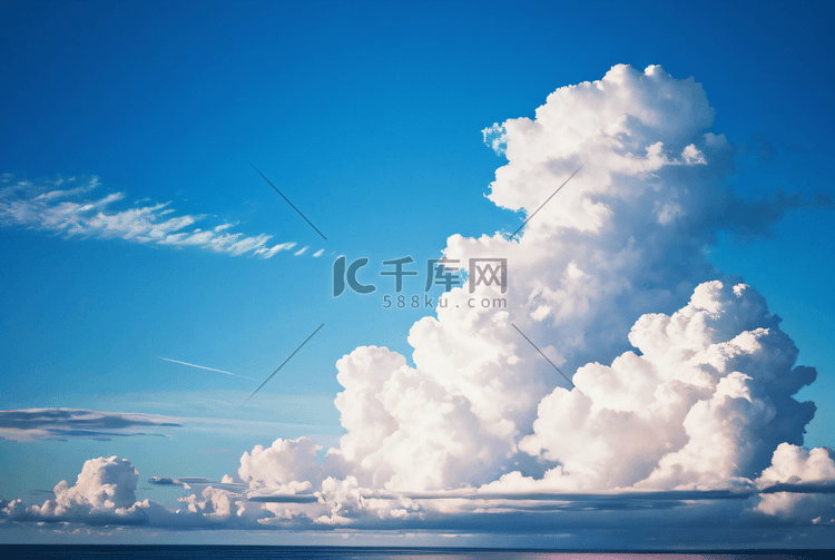 春天蓝天白云摄影图片0