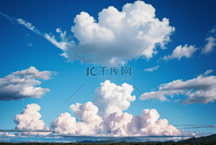 春天蓝天白云摄影图5