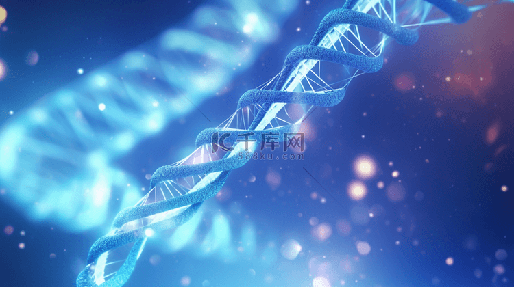 蓝色网状生物科技基因检测商务背