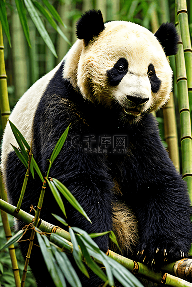 熊猫与竹林高清摄影图5