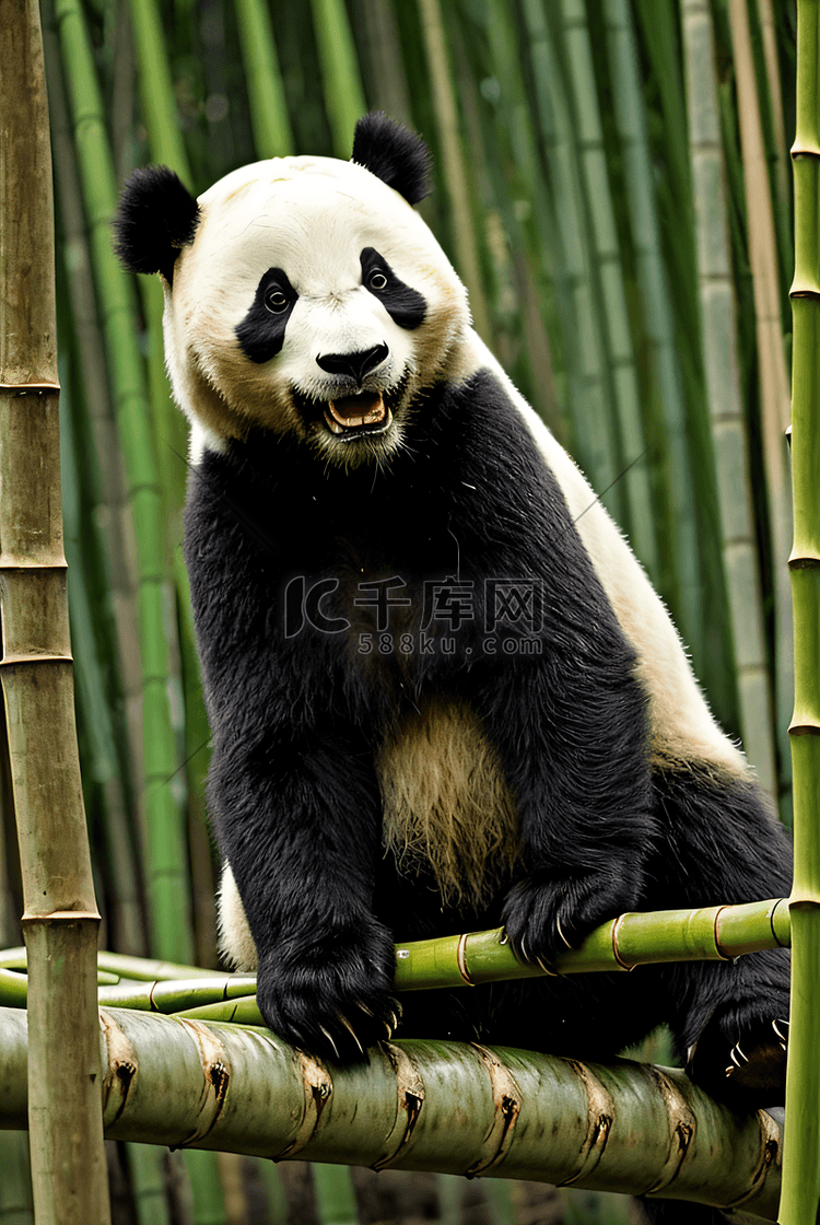 熊猫与竹林高清摄影配图8