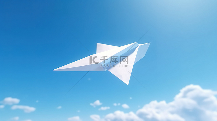 空中业务方向概念 3D 渲染白