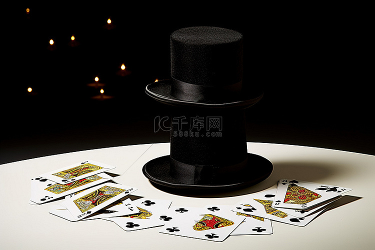 魔术帽纸牌游戏乔 b