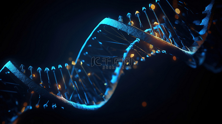 DNA 结构的概念 3D 渲染