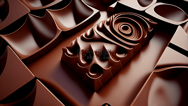 巧克力凹凸背景