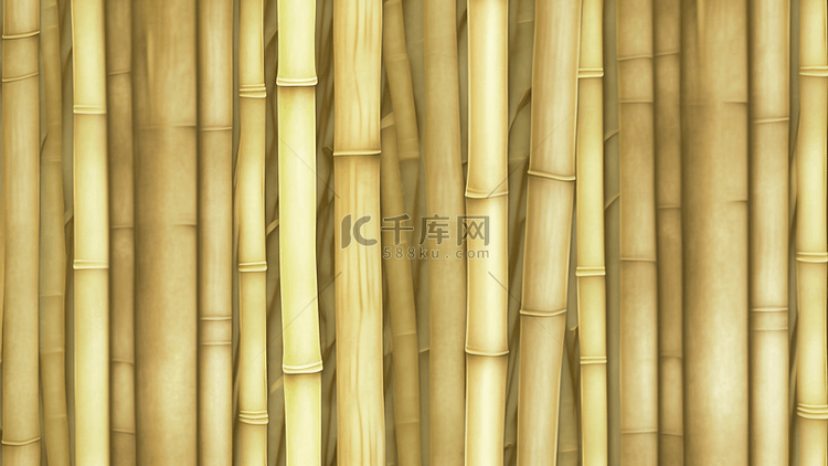 竹子黄色竹竿背景