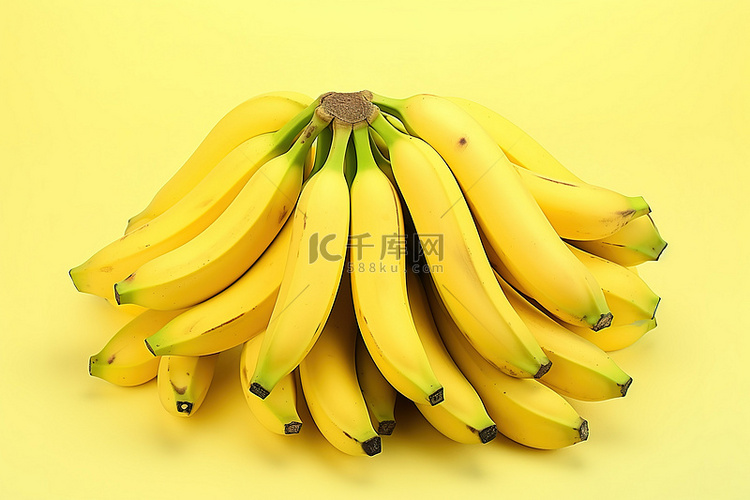 许多香蕉排列在一张图片中