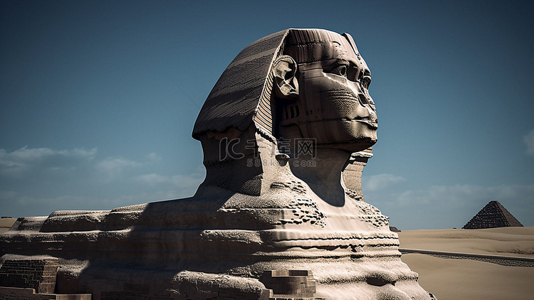 狮身人面像埃及旅游背景