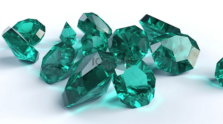 祖母绿水晶块为您的珠宝收藏增添