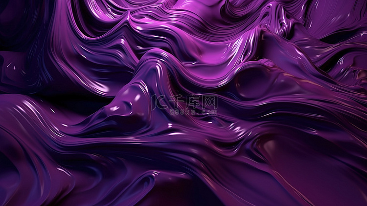 动态抽象背景流体紫色运动与扭曲