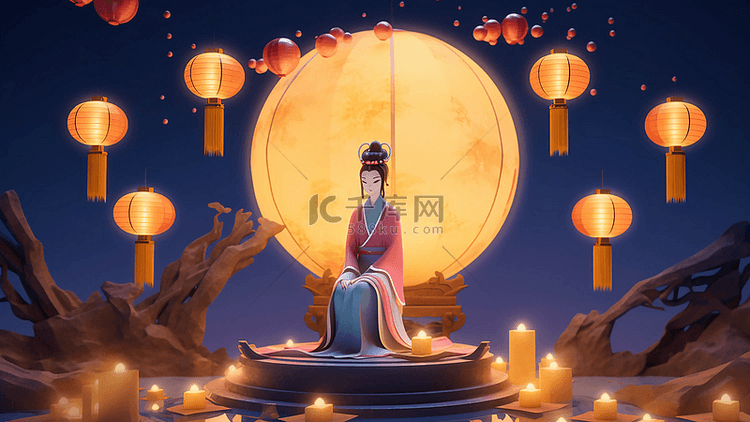 中秋节祭拜月神