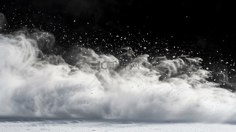 黑白色波涛水纹水花飞溅的背景16