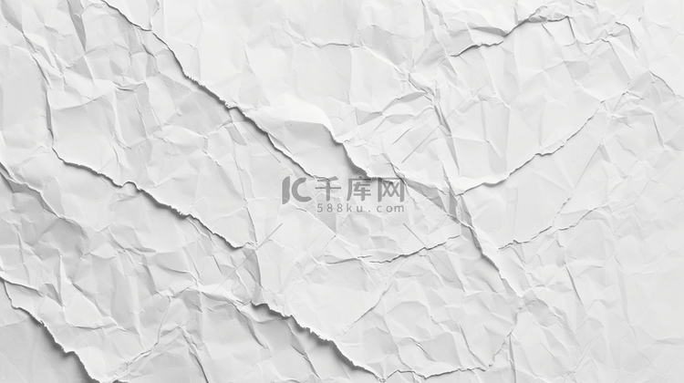 白色折纸褶皱平面平铺纹理的背景
