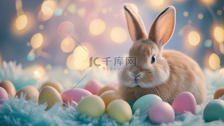 复活节彩蛋兔子的摄影5高清摄影