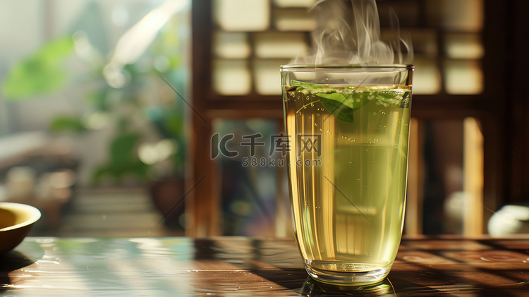 中式室内茶杯茶水的摄影5照片