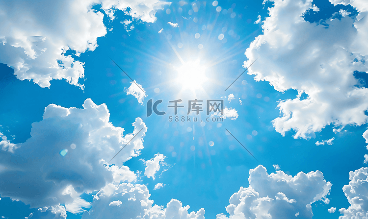 夏季的蓝天白云