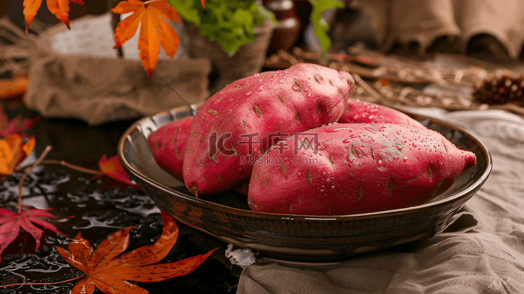 新鲜蔬菜红薯摄影8