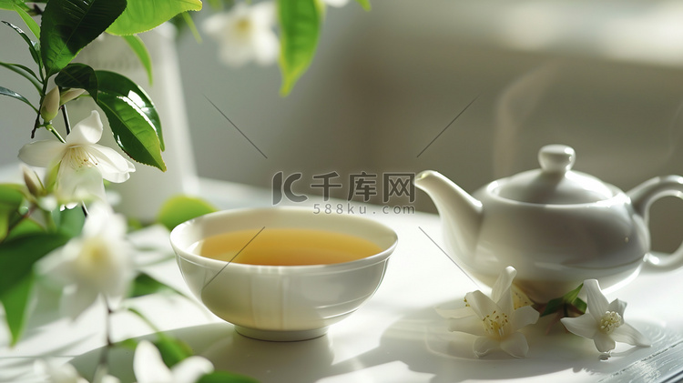 中式文艺精致茶杯的摄影摄影照片