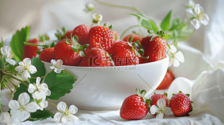 新鲜水果草莓摄影42