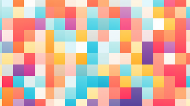 彩色拼色色调的抽象方块背景图片