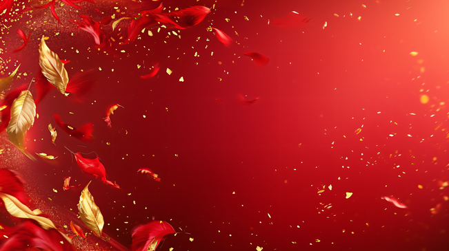 春节中式喜庆红色背景21图片