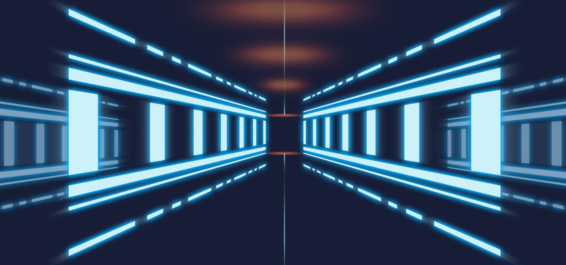 太空隧道抽象风格科技蓝色背景图片
