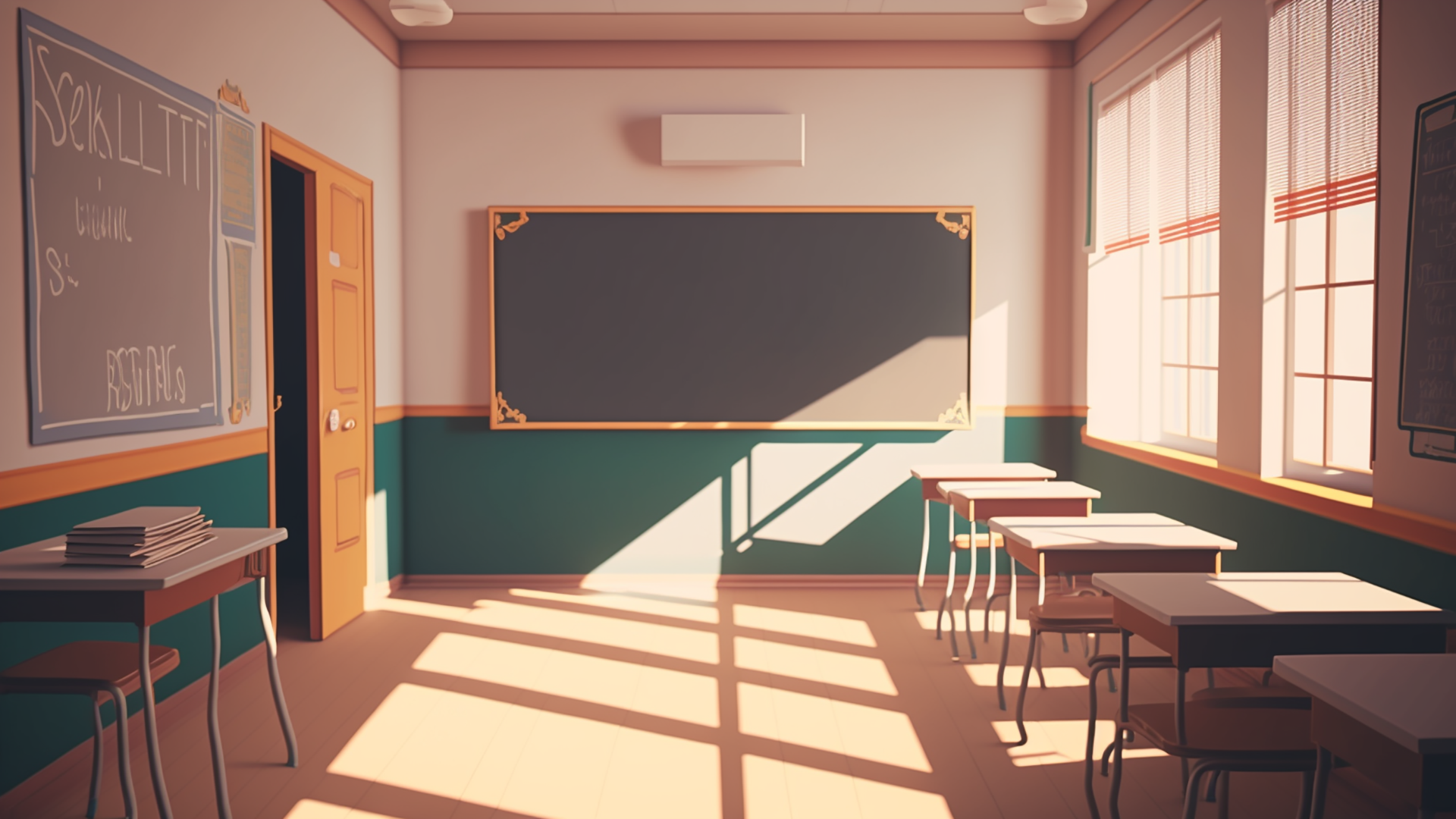阳光教室课堂背景图片