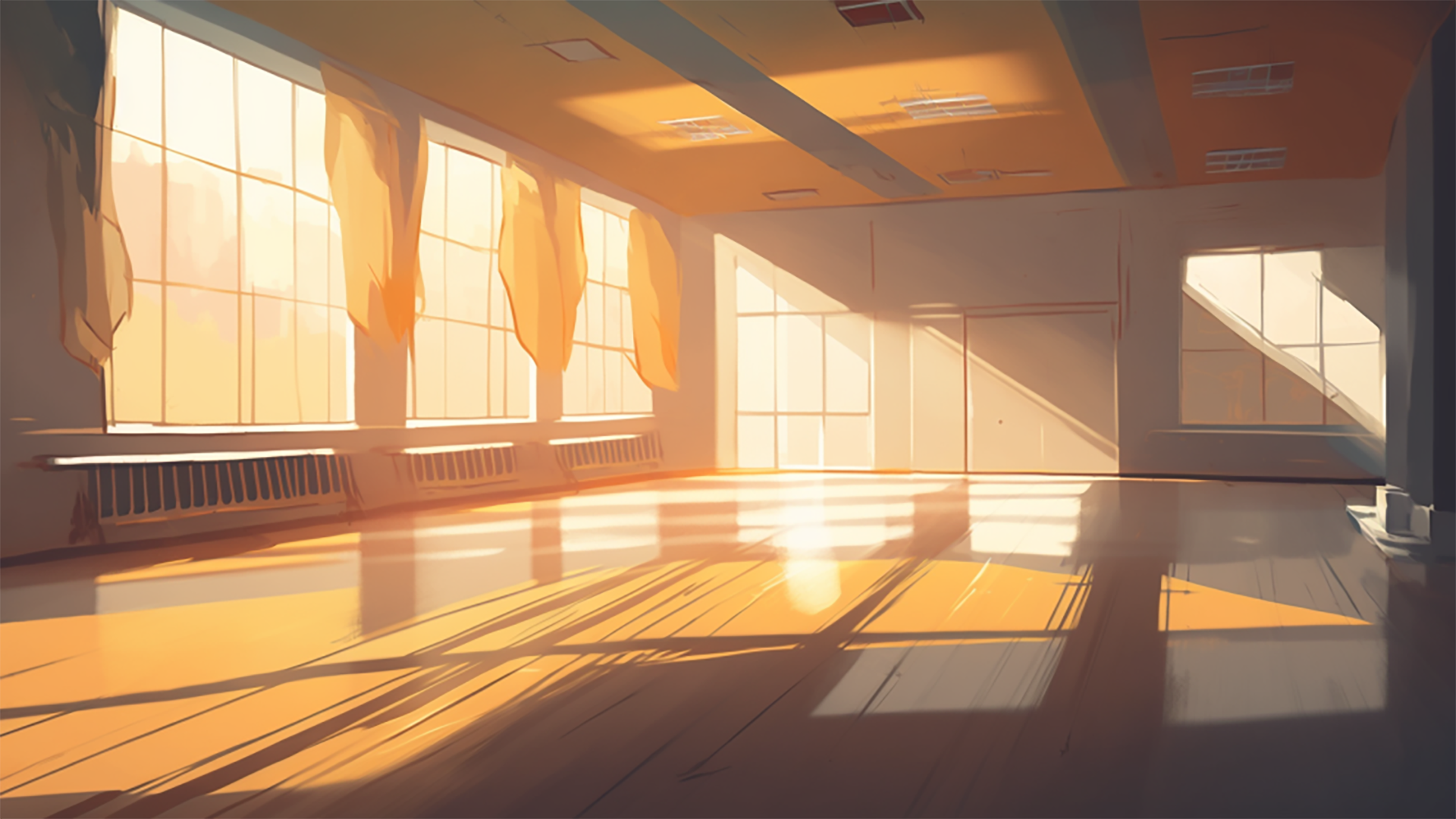舞蹈教室阳光背景图片