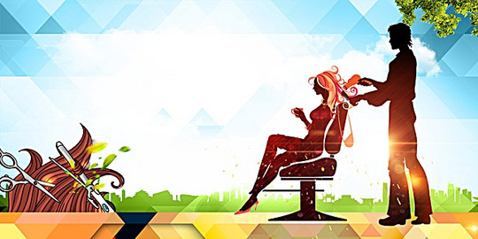 理发美发海报展板-成套png-素材图片图标下载