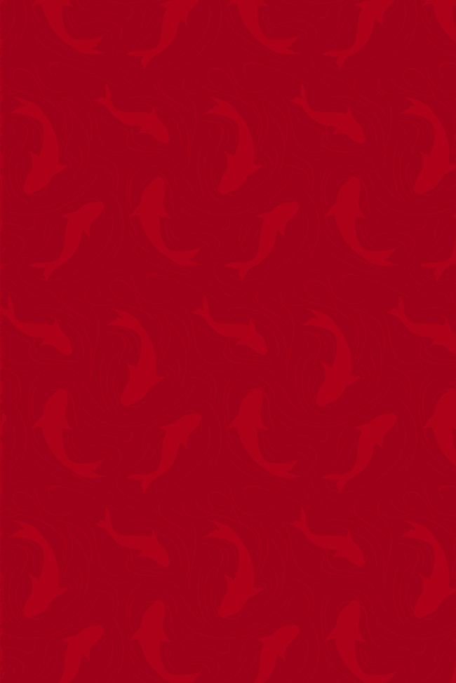 红色中国锦鲤暗纹背景图片